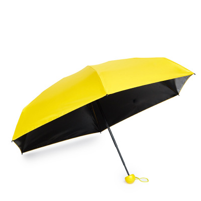 五折袖珍胶囊伞超轻迷你防晒太阳伞折叠五折伞厂家定制LOGO广告伞